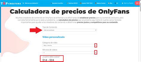 Calculadora de precios de OnlyFans 